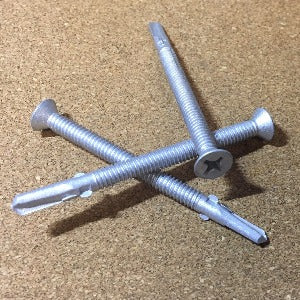 Exterior Coating - Phillips Flat Head Self Drilling Screw With Wings