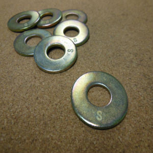 Grade 8 USS Flat Washer - Yellow Zinc