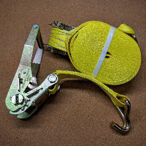 2'' x 27 ft. Heavy Duty Ratchet Strap w/ Loop Hooks