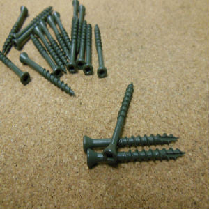 Square Drive Trim Head Exterior Coated Screws