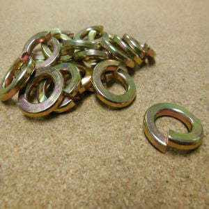 5/16" Grade 8 Alloy Lock Washers – Yellow Zinc Plated, QTY 100 By RED BOAR CHAIN