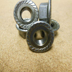 10mm 1.5 Serrated Flange Hex Nut