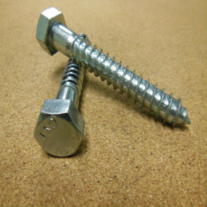 Galvanized Coated - Hex Lags - 1/4